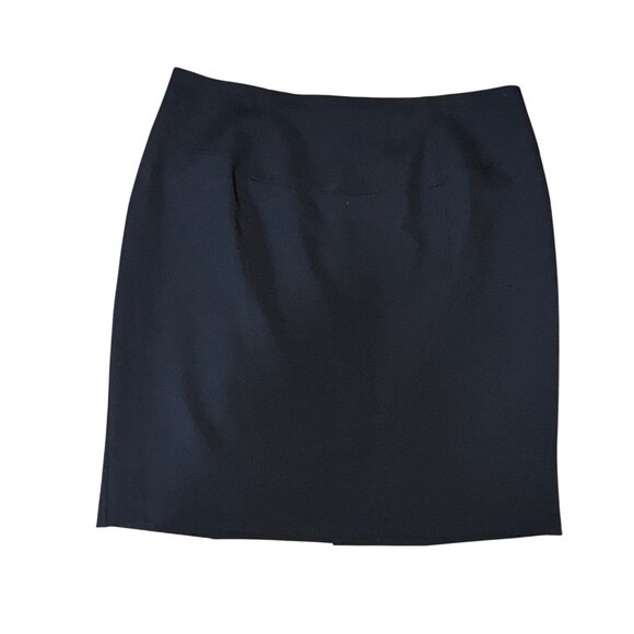 Patricia Field Black Pencil Skirt With Leopard Lining US Size 12 Sexy Classic - Picture 1 of 7